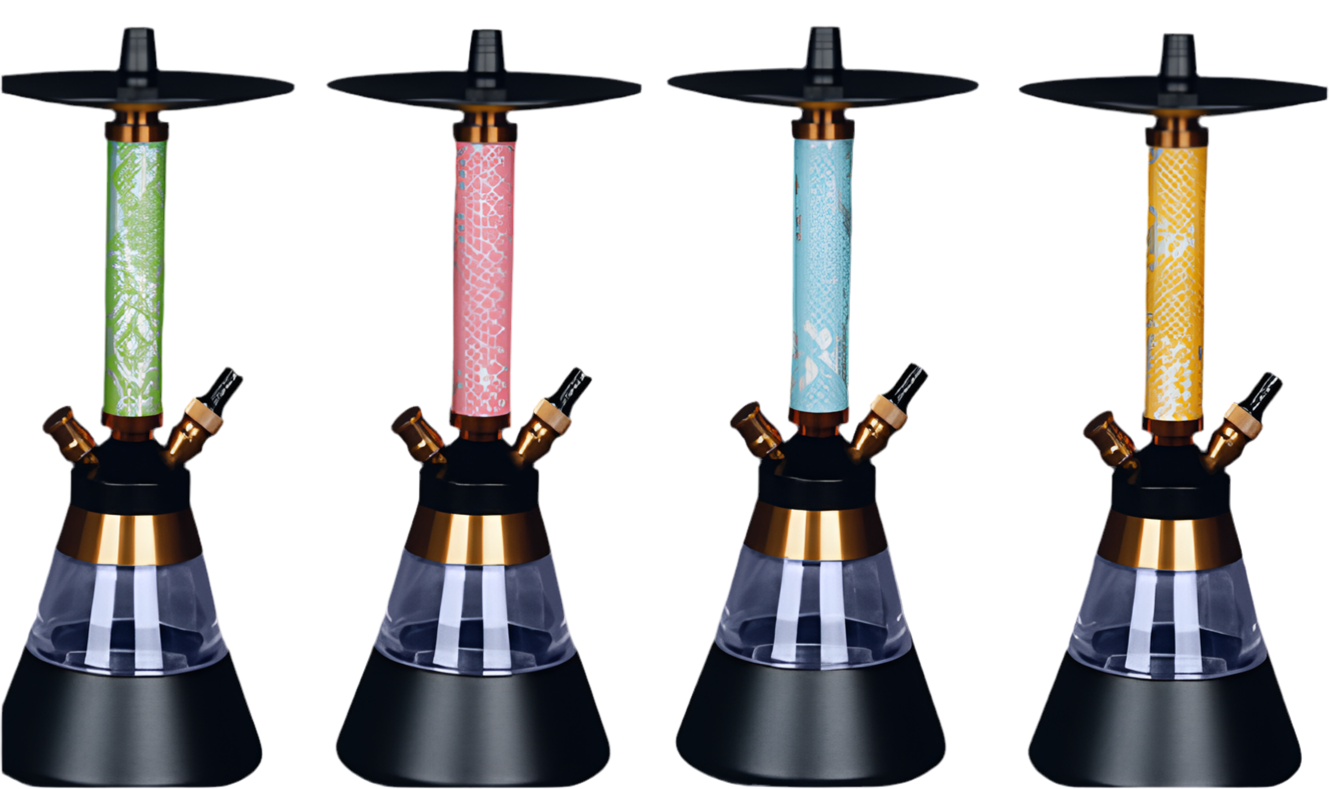 Shisha castel B couleur rouge raccord silicon