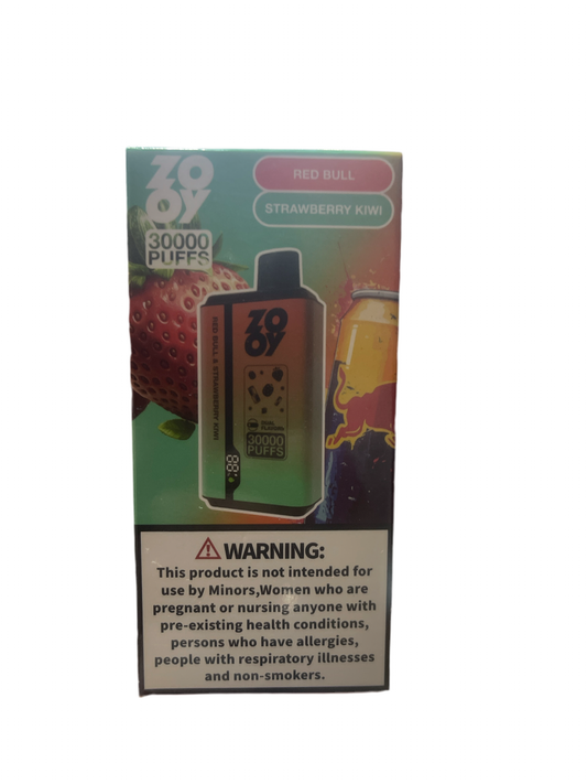 Zooy 30.000 puffs 2 parfum red bull-fraise kiwi