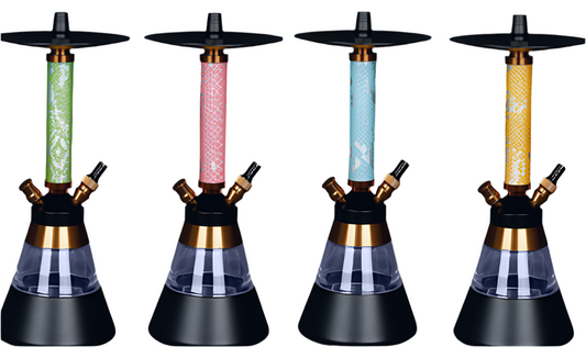 Shisha castel B couleur rouge raccord silicon